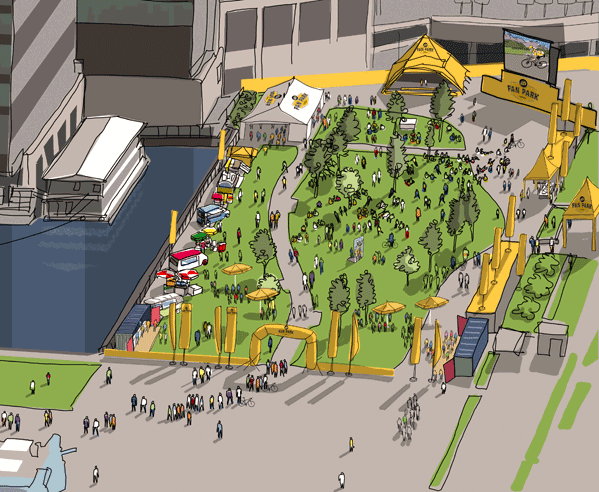 Tour de France Fan Park - Artist: Patrick Vale